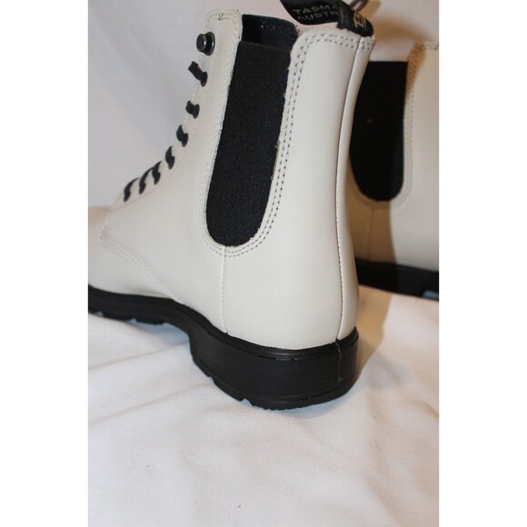 BLUNDSTONE WOMEN'S 2324 LACE UP LEATHER CHELSEA BOOTS OAT - Picture 5 of 8